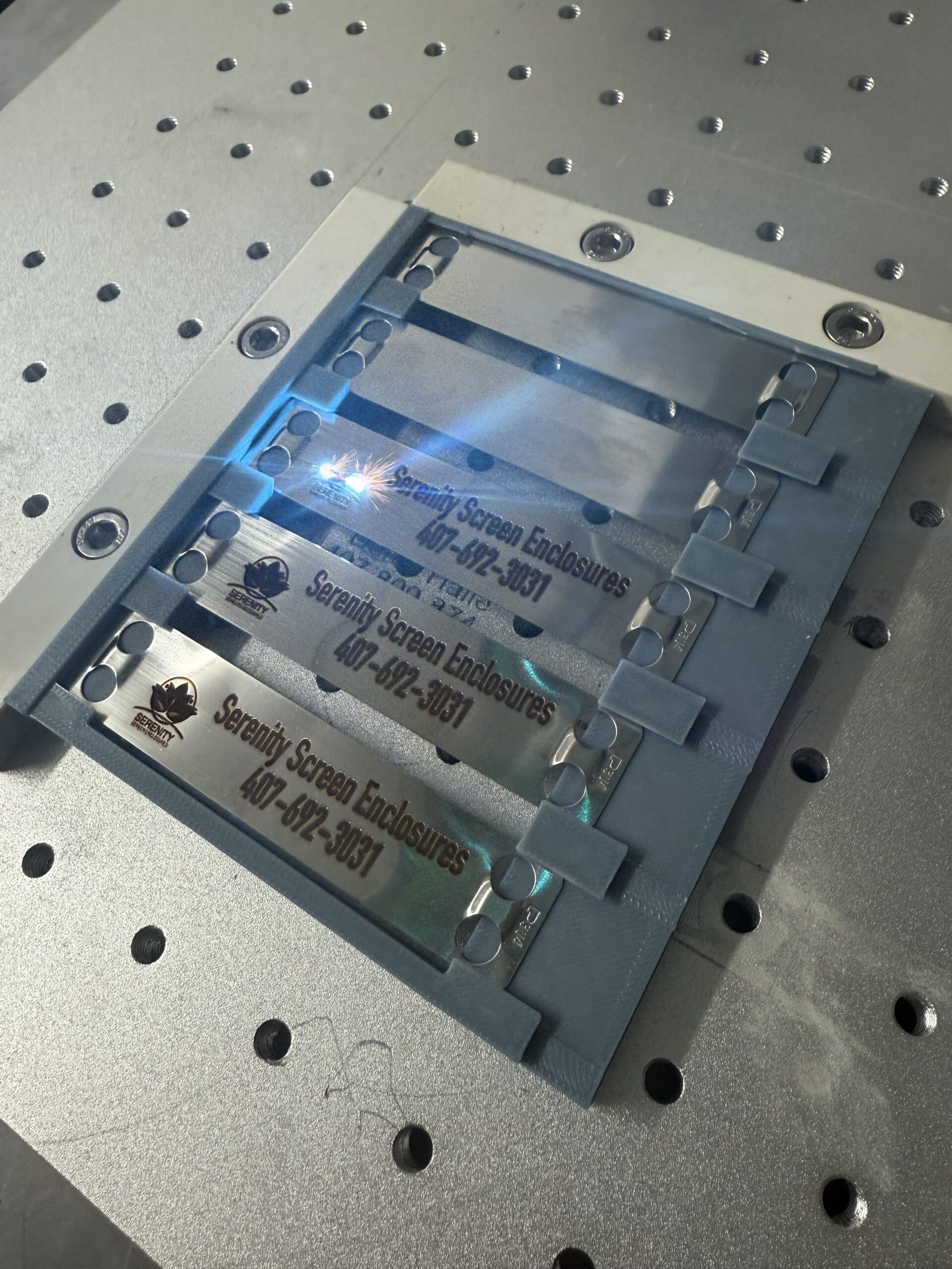 Laser-marked stainless steel industrial asset tags