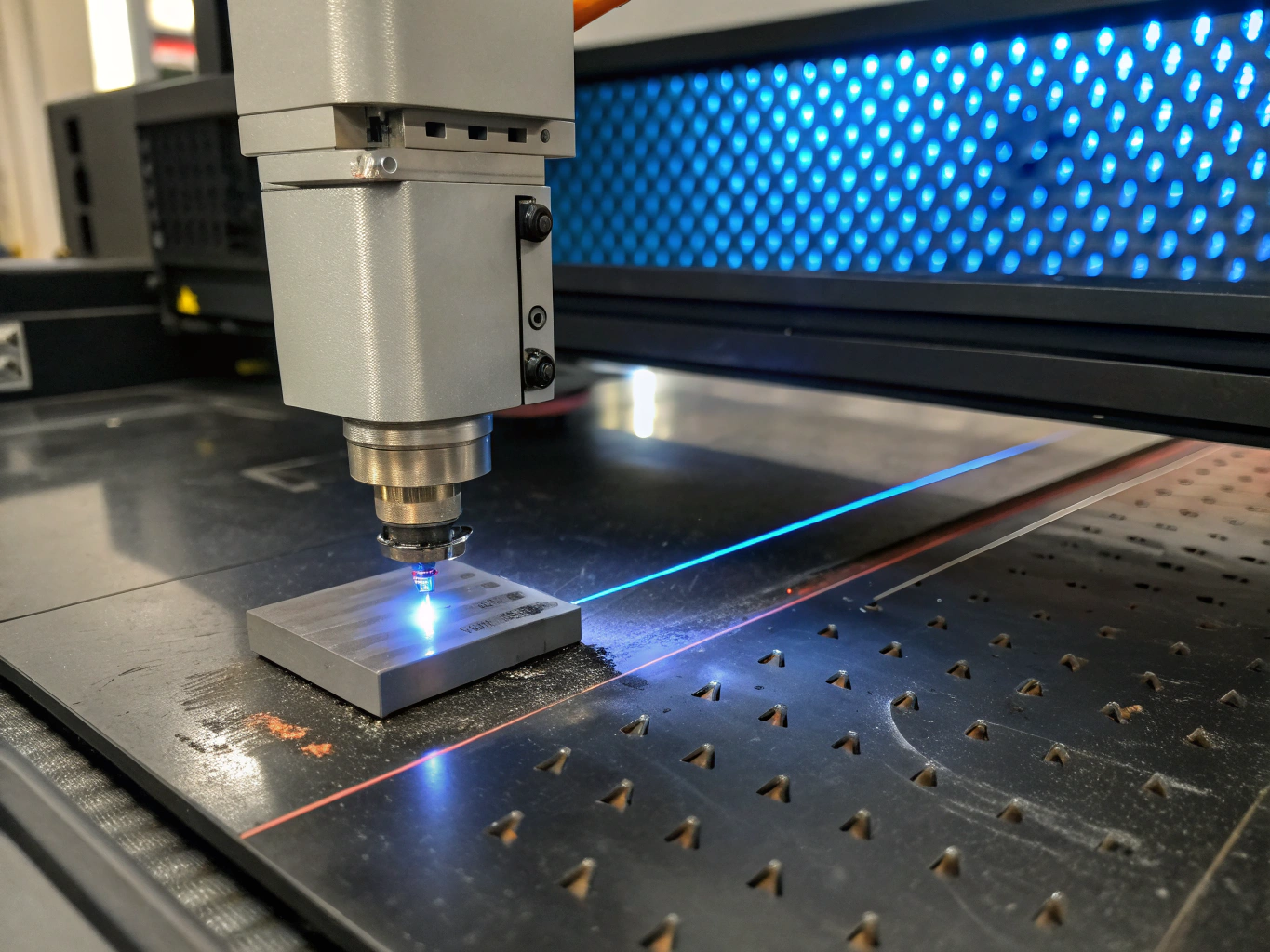 Laser marking process on a precision metal component