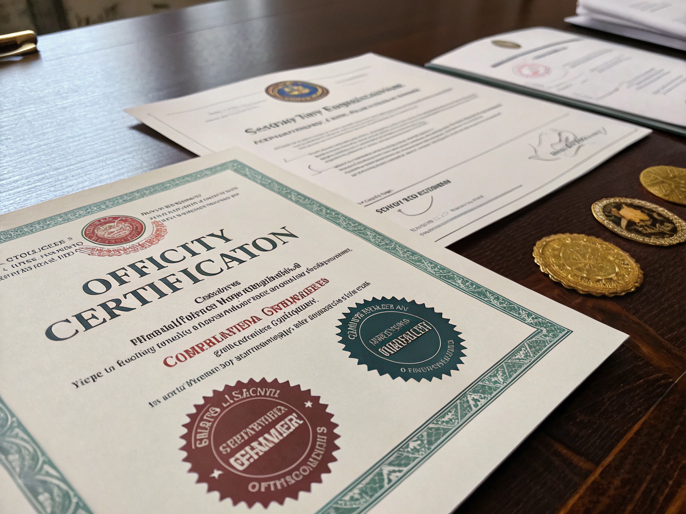 Official industrial certification documentation