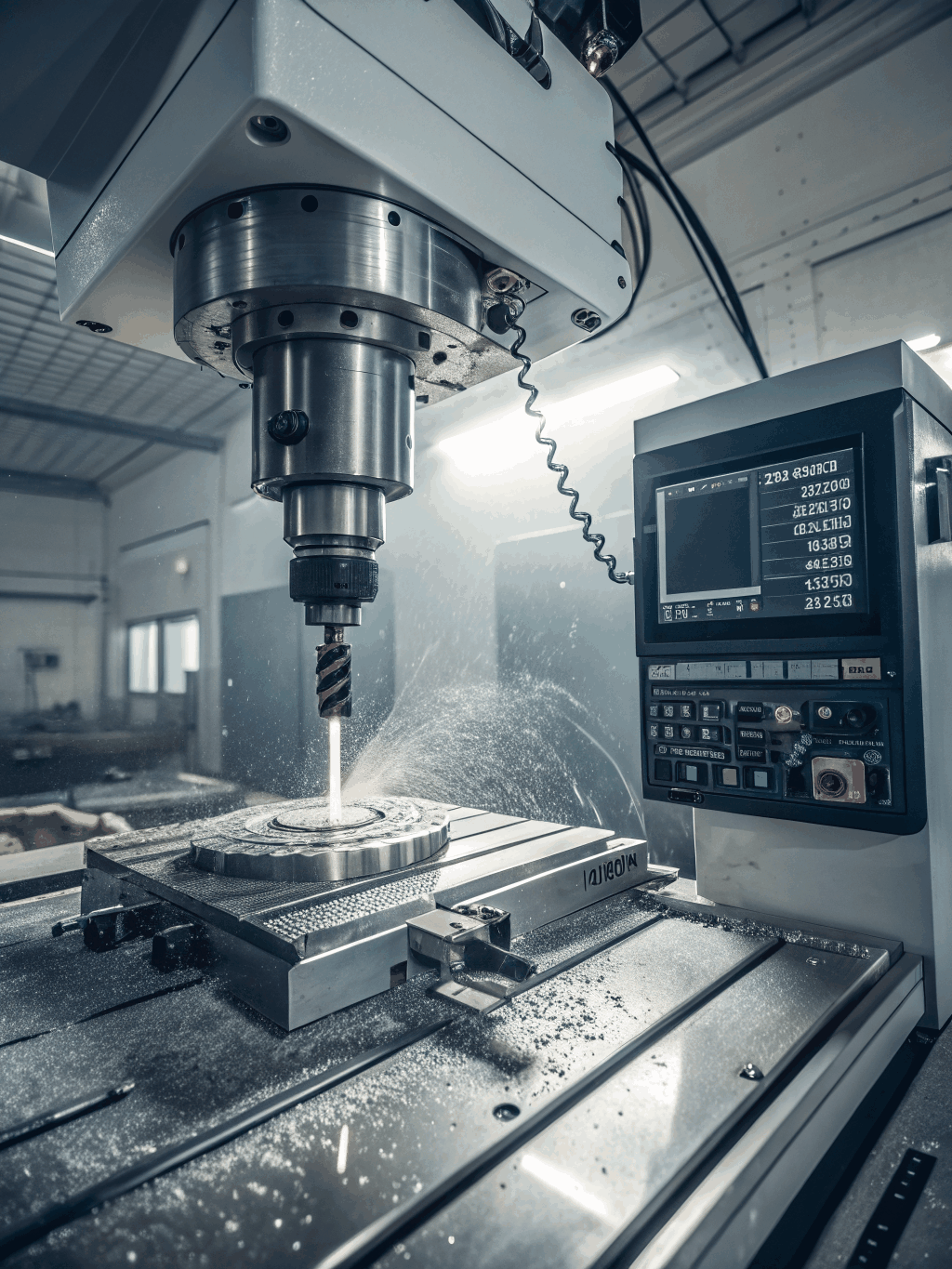 Precision industrial machinery in a modern facility