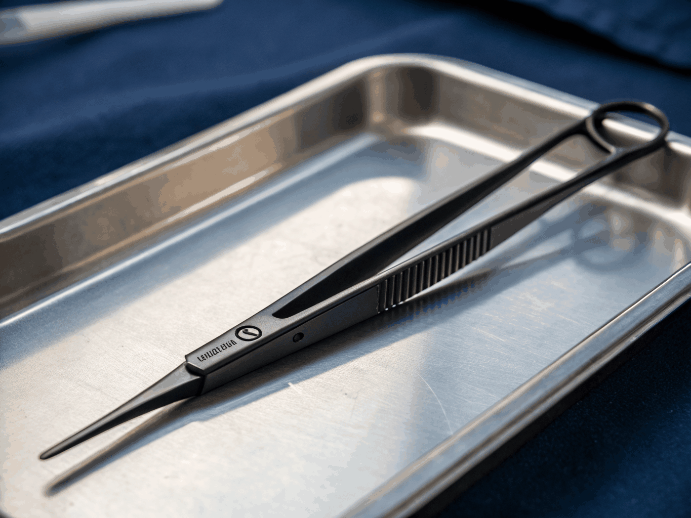 Micro-engraving on surgical stainless steel instruments
