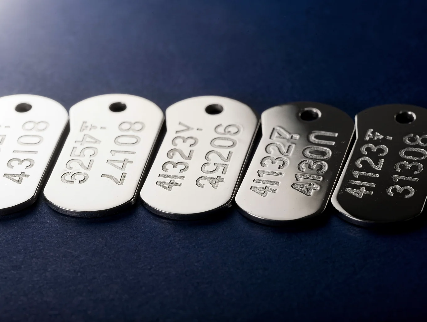 Military specification engraved nameplate
